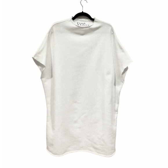 Frank & Eileen Ella The Easiest Dress Triple Fleece In White Size Medium - Large - Picture 4 of 13